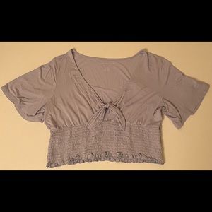 American Eagle blouse, light blue, size large